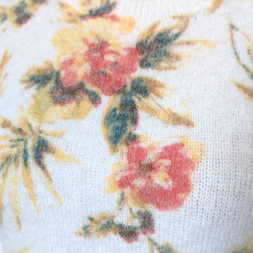 Joie Floral Short Sleeve Sweater - Picture 2 of 6